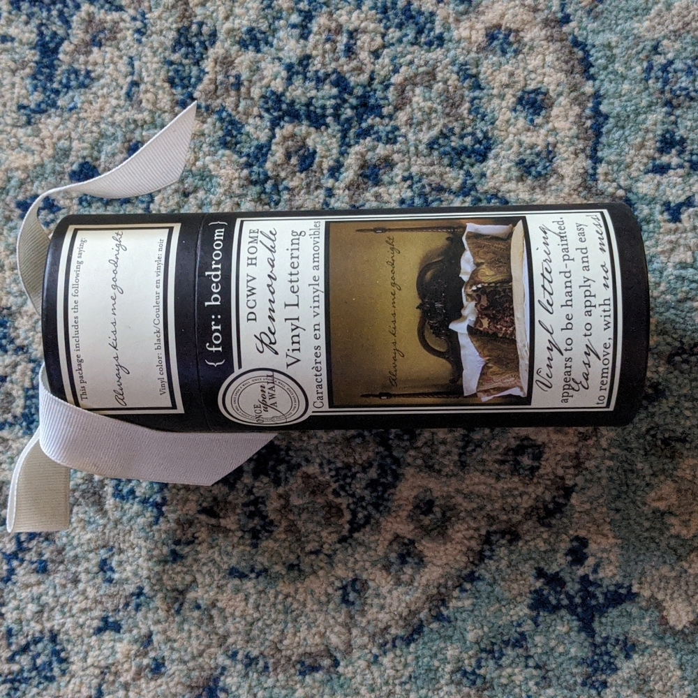 Valentine's Gift ❤️ Always Kiss me Goodnight vinyl lettering